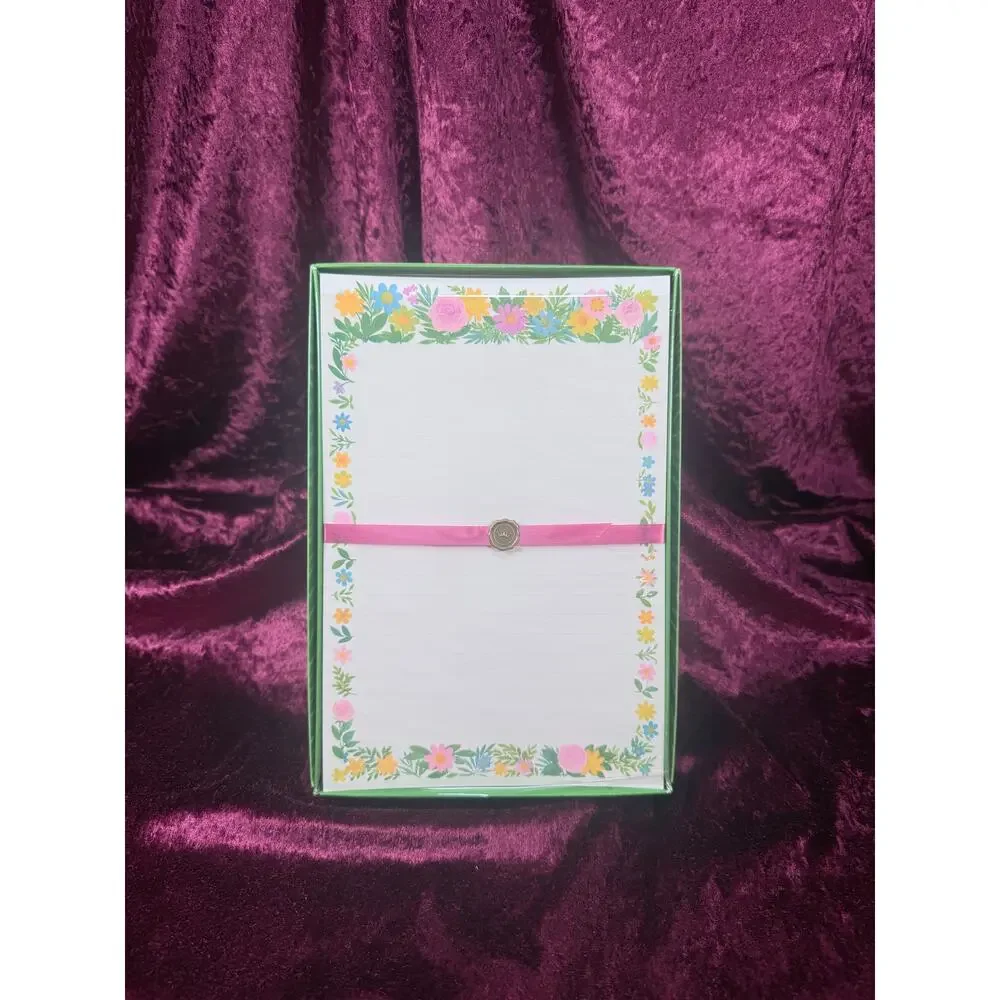 Vintage Floral Stationery Writing Set - Hallmark Boxed Letter Paper & Envelopes